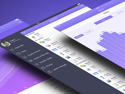 Kiddy Log [iPad] app baby ios7 ipad iphone kiddylog tracker ui