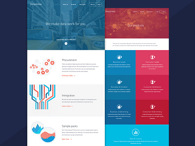 Data pages data design ui web