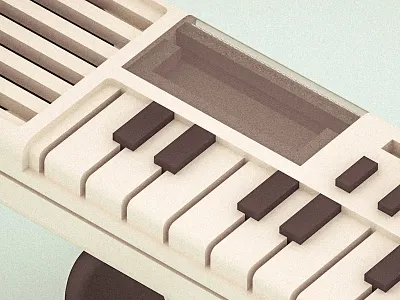 CASIO VL-TONE ring 3dprinted jewellery music shapeways