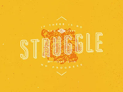 Struggle graphic design jason frost lettering modern giant type typography