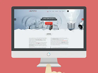 Aspera _WIP aspera bulb clean electro electronics flat red wip