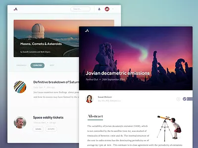 Some thing astronomy avatar blogging fonts icons ios ipad responsive