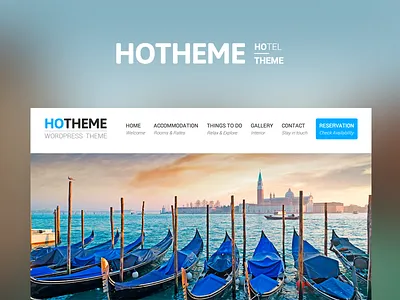 Freebie PSD + HTML + Invitation: Hotheme Wordpress Theme accommodation freebie hotel html invitation psd template travel website