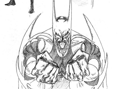 New Batmans batman lineart sketch superhero