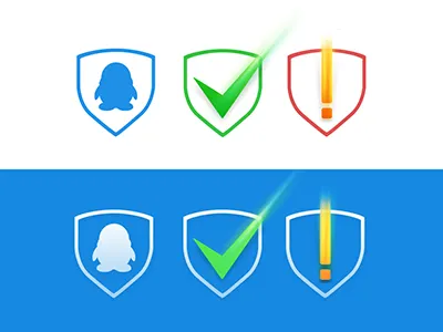 QQ Security Center Symbol Design icon symbol ui
