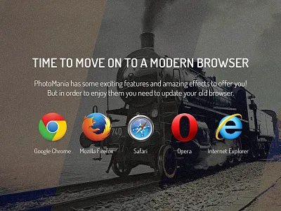 Happy Browser browser landing landing page page update upgrade