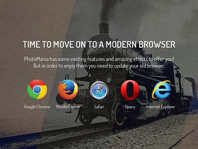 Happy Browser browser landing landing page page update upgrade