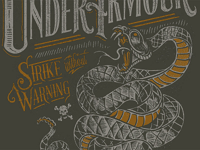 Under Armour - Strike without Warning apparel hunting snake t shirt tee under armour
