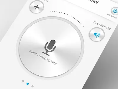 New angle of my Zello designs aluminum app clean talkie walkie white zello