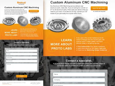 Page Of Landing flat form field landing page one page ppr ui
