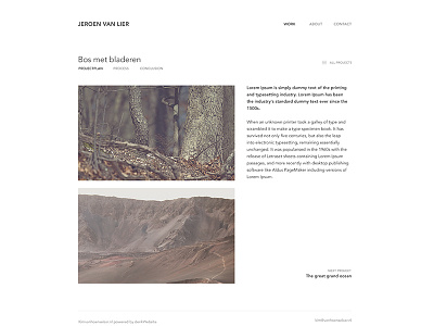 Portfolio template template website