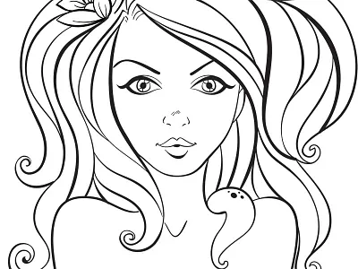 Illustration for Makai Project (longboard) clean girl illustration illustrator longboard sea sexy