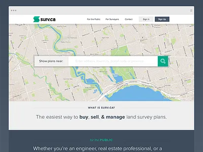 Realigned landing homepage landing map