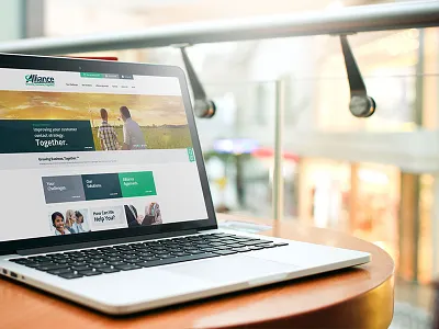 Alliance rebrand & website call center call centre credit phone service telecommunications