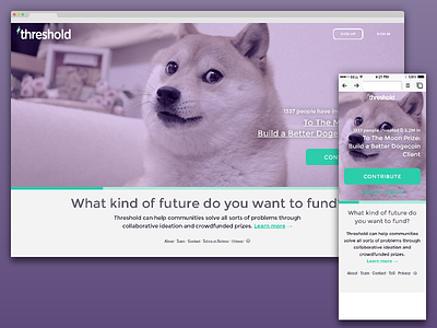 Threshold flat mobile mobile web montserrat ui ux