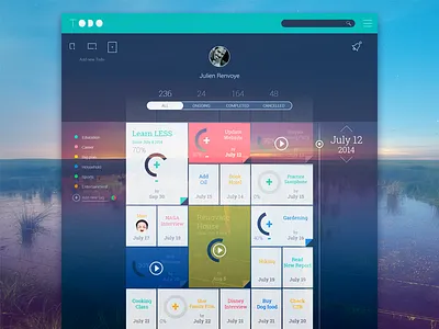 Conceptual To Do List concept dashboard flat timeline to do list ui web app