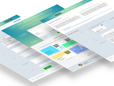 Designer Business Card with QR code bold clean designer ios7 qr site ui ux web