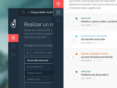 Reporting (wip) app design flat report responsive sidebar ui web webapp webdesign