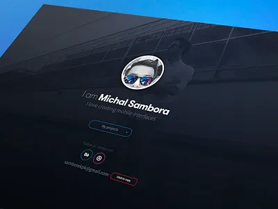 Simple portfolio app clean design interface neat portfolio samborek ui ux