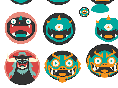 New Logo test creatures illustration logo monsters