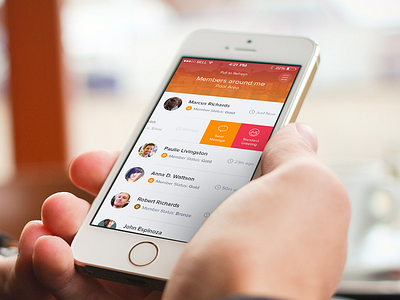 Country Club App app contacts country club golf ios ios7 iphone iphone app members ui user interface ux