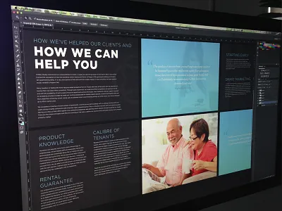 Case Study branding brochure core story print real estate sales type typography