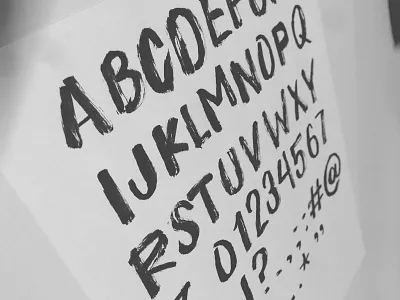 Loaded Brush brush font hand drawn lettering type typeface