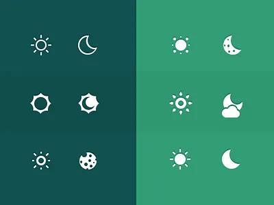 Monsoon Glyphs glyphs icons monsoon moon sun