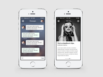 2nd • Minimal Style UI-Kit for Sketch ios iphone kit minimal sketch template