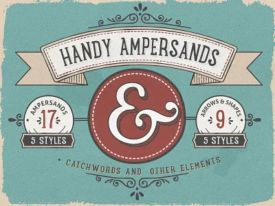 Handy Ampersands Font ampersand font handy ampersands vintage