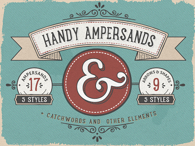 Handy Ampersands Font ampersand font handy ampersands vintage