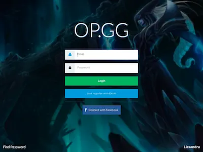 Sign In button field form login signin