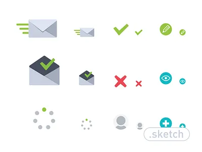 Raven's Icon Set app free freebie icon mac mail register set sketch ui web