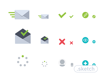 Raven's Icon Set app free freebie icon mac mail register set sketch ui web