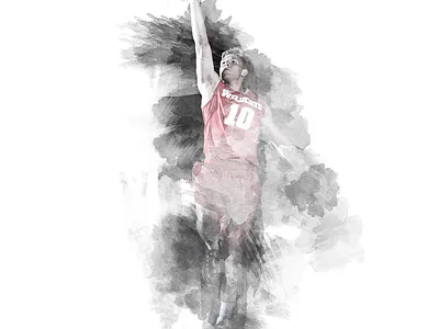 Watercolors basketball design eden creative indiana poster posters red sports wildcats