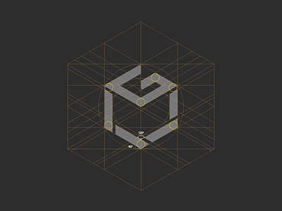 Gbox studios brand mark branding brandmark bratus geometric grid logo logo design photography vietnam yellow
