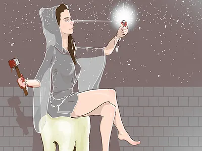 Prompt #5 blood digital art fantasy illustration kevin layshock meat tooth