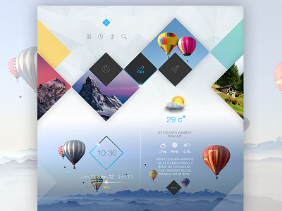 Square Zone Light blue clean design interface minimal simple ui ux web web design website white