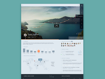 Socially Infographical charts cv design photoshop social ui visual
