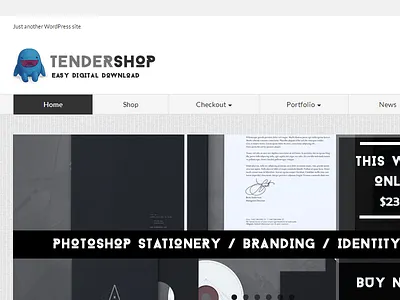 Tendershop Responsive Easy Digital Downloads Theme bootstrap bootstrap3 easy digital download edd html opencart shopify wordpress