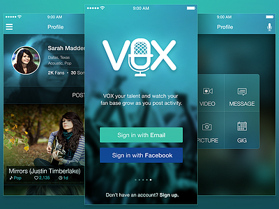 VOX Take 2 ios music profile record