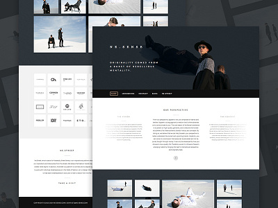 Ne.Sense ( prototype 2 ) animation clean fashion grid header minimal minimalistic modern photography web design