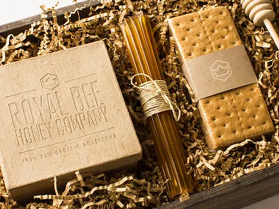 Royal Bee Honey Co. bee branding crown design gift honey logo ohio organic photography royal