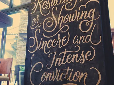 Earnest Restaurant chalk lettering design hand lettering illustration lettering type typography