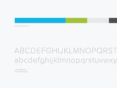 HelloSign Color Palette and Typography blue brand branding color palette colors font green grey proxima nova redesign style guide typography