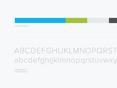 HelloSign Color Palette and Typography blue brand branding color palette colors font green grey proxima nova redesign style guide typography