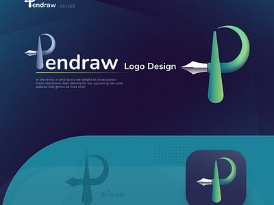Pendraw Logo-art branding concept design idea identity illustration logo mansoorgull metaverse ui ux web3