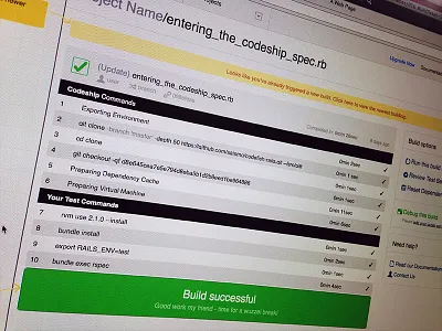 Wireframing build codeship concept conceptual details log success wireframe