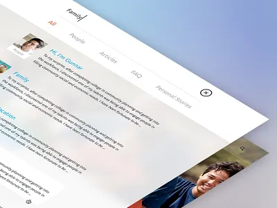Search Modal blur filter modal search ui ux web
