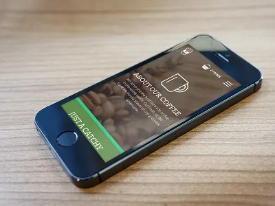 magic*coffee — Phone view (About Page) alchemy cms coffee ecommerce shop spree storytelling ui webdesign wip
